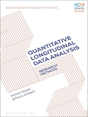 cover image of Quantitative Longitudinal Data Analysis
